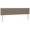 Vidaxl Posteljno vzglavje taupe 180x5x78/88 cm blago