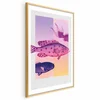 shumee Plakat - Fancy Fish - umetniška ilustracija rib na pisanem ozadju