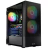 LOGIC PC ohišje Arya ARGB MIDI 1x USB 3.0, 2x USB 2.0 + avdio, črno, brez napajalnika