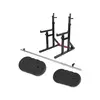 GORILLA SPORTS Podesivi stalak za čučnjeve i šipku + duga šipka + diskovi (ukupno 40 kg)