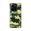 Silikonska maska za Vivo X80 Lite Army Print Skin maslina