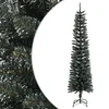Umjetno usko božićno drvce sa stalkom zeleno 210 cm PVC