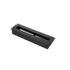 19 panel with DIN rail for modular equipment installation in the cabinet, black