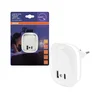 Osram- LED noćno svetlo za utičnicu sa senzorom i USB LUNETTA LED/12,5W/230V