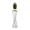 Stalak za cveće LOFT 100x24 cm crna/braon