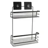Polica zidna žičana dvostruka samolepljiva 3m 26,4 x 11 x 39,5 metal crna tendance
