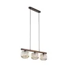 Lestenec na kablu SALVIA 3xE14/10W/230V rjava/zadimljena rjava