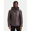 Milestone Usnjena jakna Tamino 631019 60305 Temno rjava Regular Fit