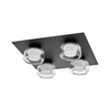 Ledvance - LED Plafonsko kupatilsko svetlo ORBIS FLAME 4xLED/5,5W/230V IP44 crna