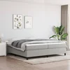 Okvir za krevet s oprugom svjetlosivi 200 x 200 cm od tkanine