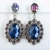 BRANIC JEWELRY Minđuše sa plavim kristalima Violet