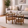 Hanah Home set od 2 umetnutih stočića Alaska 2, orah