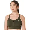 Asics ROAD COMBINATION ZIP BRA, ženski športni nedrček, zelena 2012D369