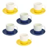Garn. šolja za espreso Iris Summer Rainbow 6/1 110ml sa tanjir. Tognana