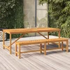 Vrtni blagovaonski stol 200 x 90 x 74 cm masivno bagremovo drvo