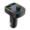 Bluetooth FM LED Transmiter C2 Usbx2+Pd, Crni