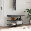 Jastučić za klupu Baršun Tamnosiva Dubina 35 cm