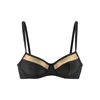 LASCANA Bikini zgornji del  zlata / črna