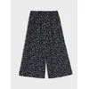 Sinsay - Viskozne wide leg pantalone sa cvetnim dezenom - crno