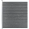 Vidaxl Vrtna ograja WPC 175x186 cm siva