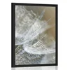 Plakat makro regrat na ozadju - 40x60 silver