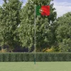 Portugalska zastava i jarbol 6,08 m aluminijski