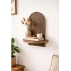 Hanah Home Zidna polica, 20x35x13cm, Braon