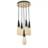 Opviq Luster AV-4236-5ET, 90x33cm, IP20, 220V-240 V, Zlatno-crne boje