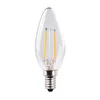 Müller-Licht Müller Licht LED sveča E14 2,2 W žarilna nitka 2.700 K prozorna 2 enoti - Steklo