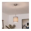 Brilagi - LED luster na sajli NUBILA 1xE27/60W/230V, prečnik 14 cm, siva