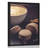 Plakat kava s čokoladnimi makroni - 30x45 no frame
