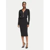 Elisabetta Franchi Cocktail obleka AM-19S-66E2-V500 Črna Slim Fit