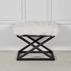 Atelier del Sofa Tabure 50x42x40cm, Crno-Belo