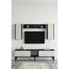 Hanah Home TV komoda Didema 150, antracit / travertin