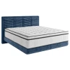 Carryhome POSTELJA BOXSPRING 180 cm x 200 cm , tekstil temno modra