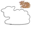 Northix Rezalnik za piškote steel lamb 6,5 cm