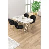 Hanah Home Trpezarijski set, 5 komada, Crni
