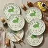 Hermia Set servisnih tanjira, 6 komada, Zeleni