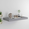 vidaXL Stenska polica siva 50x23x3,8 cm MDF
