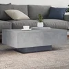 Stolić za kavu s LED svjetlima sivi boja betona 85x55x31 cm