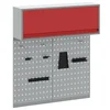 Set ormara za alate 3 pcs Crvena Čelik s prahom premazan