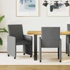 Blagovačke stolice s kotačima 2 pcs Tamno siva 57 x 66 x 94 cm