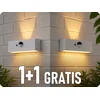 LED solarno zidno svetlo sa senzorom LED/3W/3,7V 3000K/4000K IP65 belo