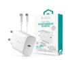 DEVIA Punjač Smart Series/ PD Quik/ Set 20W Lightning/ bela