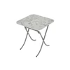 ALESTA Sto sklopiv 60x60 beli mermer