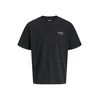 JACK & JONES Majica JJEARCHIVE črna / bela