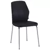 STOLICA crna, boja hroma metal, tekstil