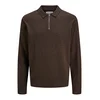 JACK & JONES Pulover JJEEmil temno rjava