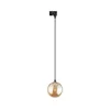 Luster na sajli za TRACER šinski sistem 1xG9/8W/230V crna/zadimljena braon