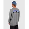 Patagonia P-6 Logo Responsibili Long Sleeve moška majica gravel heather